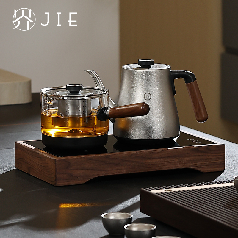 Pure Titanium Fully Automatic Bottom Dual Water Inlet Kettle, Embedded Electric Kettle for Tea Brewing, Electric Tea Stove Pure Titanium Fully Automatic Bottom Dual Water Inlet Kettle, Embedded Electric Kettle for Tea Brewing, Electric Tea Stove