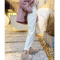 Corduroy Pants Children's 2021 Spring New Straight Cargo Pants Leisure Grandma Radish Pants Nine White Harlan Pants