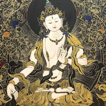 (Xiongjia Jewelry) pure hand-drawn Thangka Honmei Buddha Guanyin Guardian Spirit Tibetan Buddha Statue Pendant