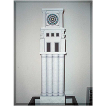 3D paper model three-dimensional puzzle paper model diy handmade origami toy Saint Sage 12 Palace Clock Tower Building