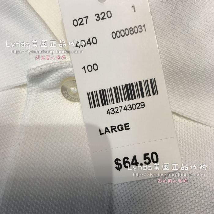 Lynda American đánh vần thư brooks anh em / Anh em Booker áo thun cotton ngắn tay cotton áo thun nam có cổ hàng hiệu