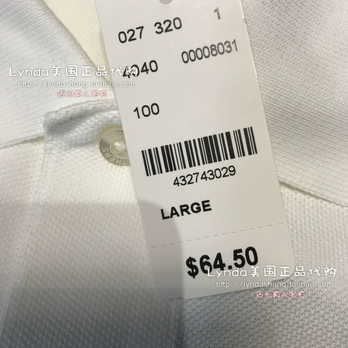 Lynda American đánh vần thư brooks anh em / Anh em Booker áo thun cotton ngắn tay cotton áo polo sói