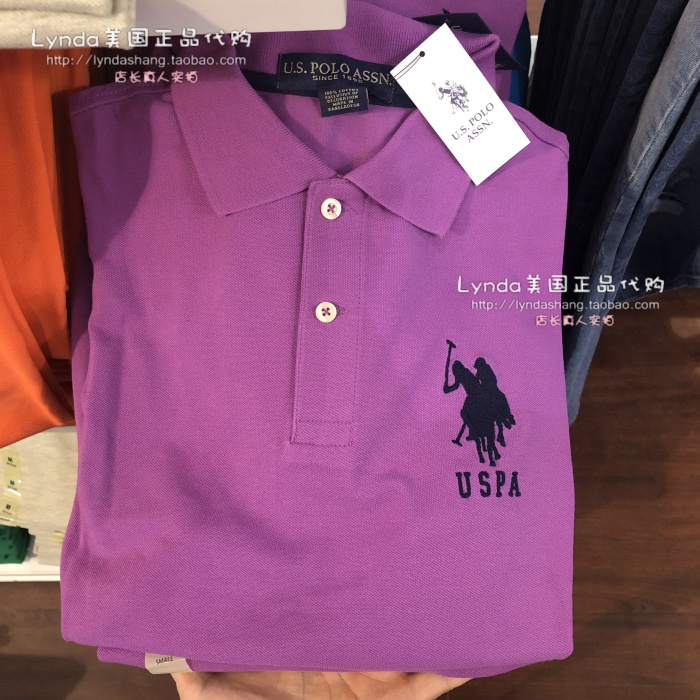 Lynda Hoa Kỳ chính tả mail CHÚNG TÔI POLO ASSN Malaysia nam cổ điển ve áo Polo áo sơ mi kinh doanh bình thường ngắn tay áo