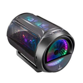 Play in Jianyuan Gas Bombs M-ATX Desktop Mini Computer Small Host Shell ITX Compact Round Personality Anomalous Electric Race Host Shell