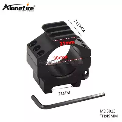 21mm 30mm pipe clamp leather rail adapter bracket Aluminum alloy flashlight clamp rail clamp MD3013