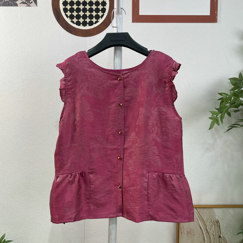 Silk-Like Sleeveless Top 8540A Hejiaaya 2026 Spring/Summer