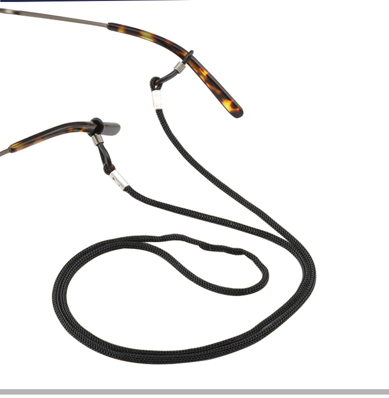 Syrea kính dây kính tuyết chuỗi dây buộc silicone thể thao chống polyester dây phụ kiện mắt vành đai cố định - Kính râm gọng kính tròn