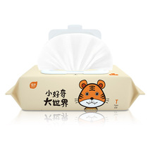 Plant care baby wet paper towels with cover portable 80 smoke wetted towel children baby hand mouth universal wet wipes