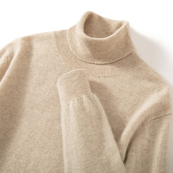 Ordos autumn and winter 100 cashmere sweater men's trunk neck thickened sweater casual large size knitted wool base shirt Ordos autumn and winter 100 cashmere sweater men's trunk neck thickened sweater casual large size knitted wool base shirt