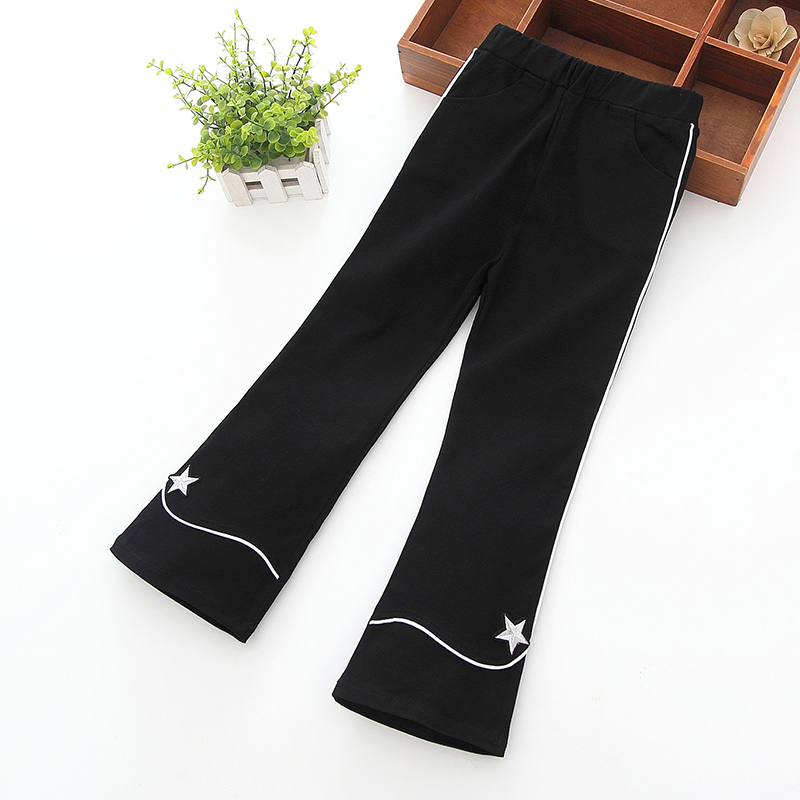 Girlpants Xuân Thu trẻ em casualwear khéo léo mặc và trẻ em quần lớn mỏng da ít cô gái bùng quần mùa xuân váy.