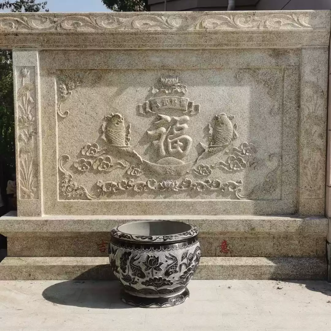 白玉石　十二支彫刻 汉白玉二十四孝石雕校园广场装饰新中式浮雕风景人物刻字石雕