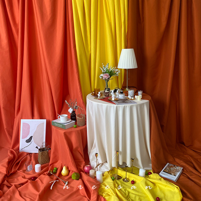 Photo background Bins Wind net Red Wedding Ceremony Live hanging wall Decorative Room Arrangement Photography Write Real Props