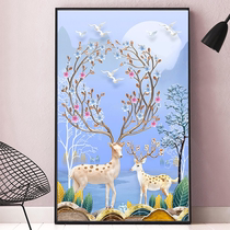 Diamond painting 2021 Zucai Deer Bedroom Porch Sticker Vertical Edition New Corridor Aisle Full Diamond Point Sticker