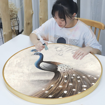 2020 new 5D Diamond painting full round Peacock living room crystal cross stitch handmade 2021 masonry stickers show