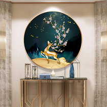 2020 new 5D diamond painting full of diamonds round deer living room crystal living room entrance stickers diamond cross stitch 2021 masonry