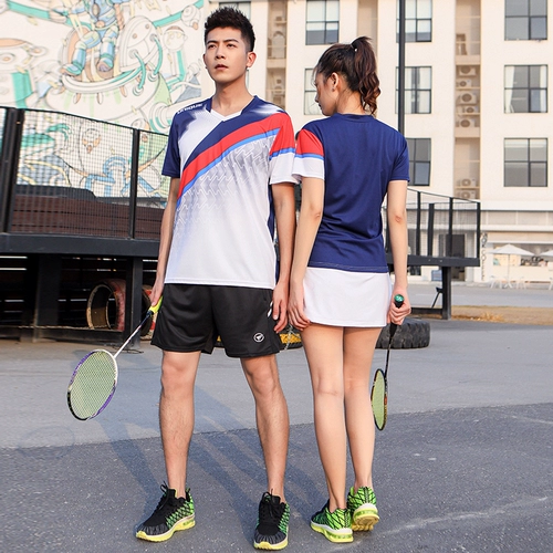 Быстросохнущий комплект подходит для мужчин и женщин для бадминтона, теннисная летняя спортивная футбольная форма для настольного тенниса, короткий рукав, для бега, делается под заказ