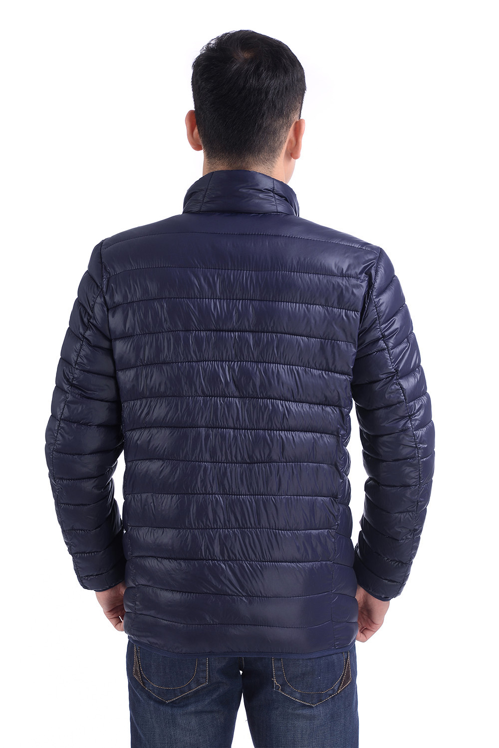 Mùa thu và mùa đông nam áo khoác bông nhẹ xuống áo khoác bông cotton trung niên nam đệm bông giản dị kích thước lớn áo khoác mùa đông áo khoác nam 2021