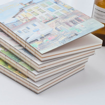 Naked back this student White paper hand-painted blank thick notebook simple literary hard surface Kraft paper notepad