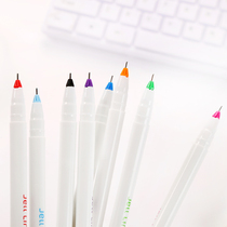 South Korea Monami Muna Beauty Jell Line208 Middle Sex Pen Color Water Pen Check Pen Thin 0 4mm 8 Color