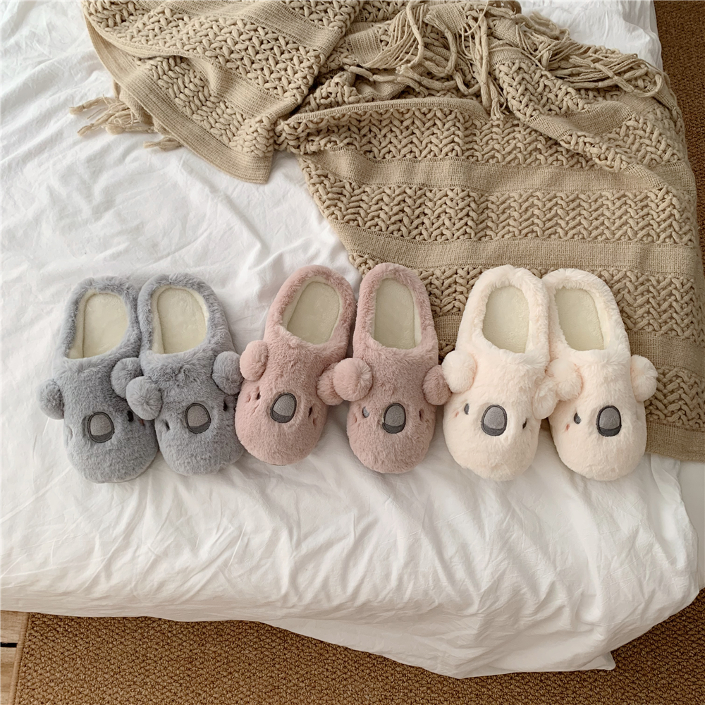 Fur Cotton Tug Woman Autumn Winter New Ins Tide Girls Hearts Cartoon Cute Children Lovers Non-slip Cotton Tug