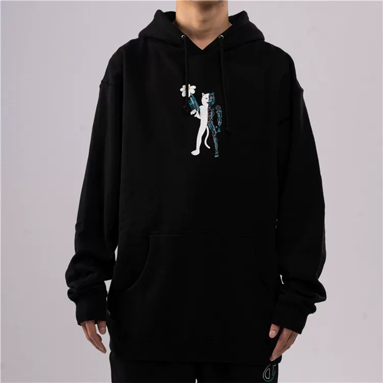 Новая одежда City RIP N DIP Терминатор Китти худи RIPNDIP свободный бархат мужская и женская худи с капюшоном