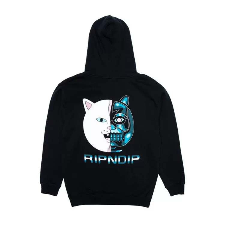 Новая одежда City RIP N DIP Терминатор Китти худи RIPNDIP свободный бархат мужская и женская худи с капюшоном