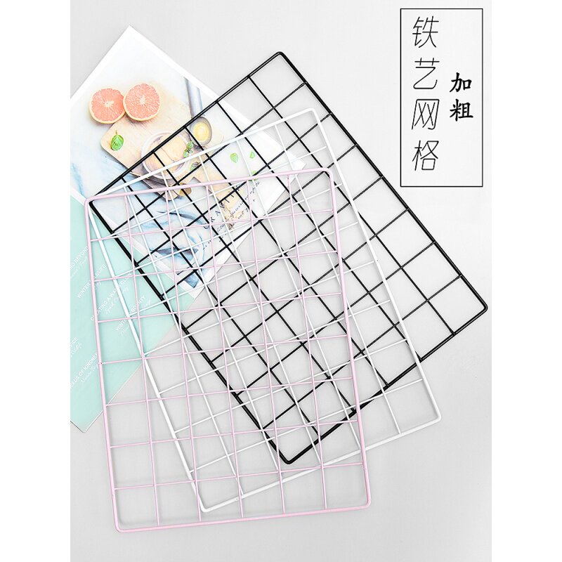 Iron grid ins pose background food photography nail jewelry ear accessories cosmetic decoration photo props