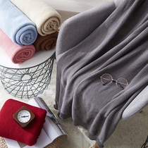 ins wind full cotton pure color mesh knit blanket gourmet shoes bag Cosmetic Photography Props Photo decoration Background cloth