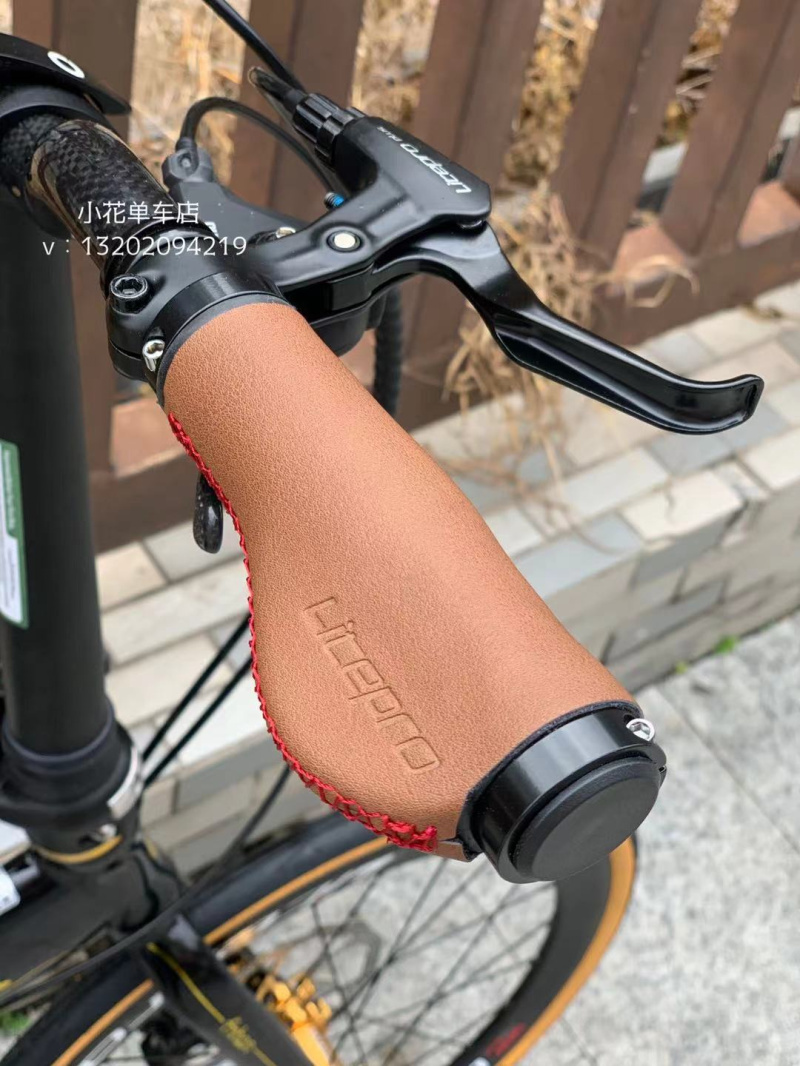 Bike to fold the trekking bike folding cart Retro pure hand to lock the cover to death PU leather to make the cover of the trekking