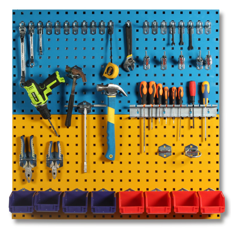 Dongle Plate Tool Hook package Tools Wall tool hanging plate Five gold tool frame Hole Plate hook suit