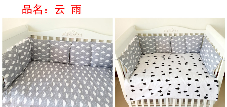 Bộ đồ giường cho bé có thể tháo rời giường cho bé bốn mùa vạn năng chống va chạm hàng rào giường tùy chỉnh - Túi ngủ / Mat / Gối / Ded stuff chăn gối em bé