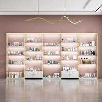 Companion Courtesy Display Cabinet Shelving Design With Lamp Light Lavish Beauty Salon Skin Care Products Display Rack Beauty Salon Cupboards