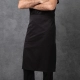 Черный (с карманами) Фартук 80 длинный, ремешок сингл