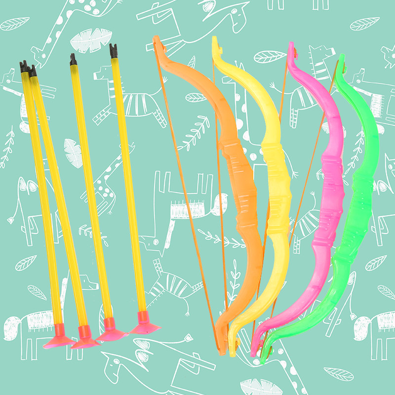 Toy Bow Arrow Children Archery Suit Boys Outdoor Sports Puzzle Toys Plot to Push Kindergarten Small Gift