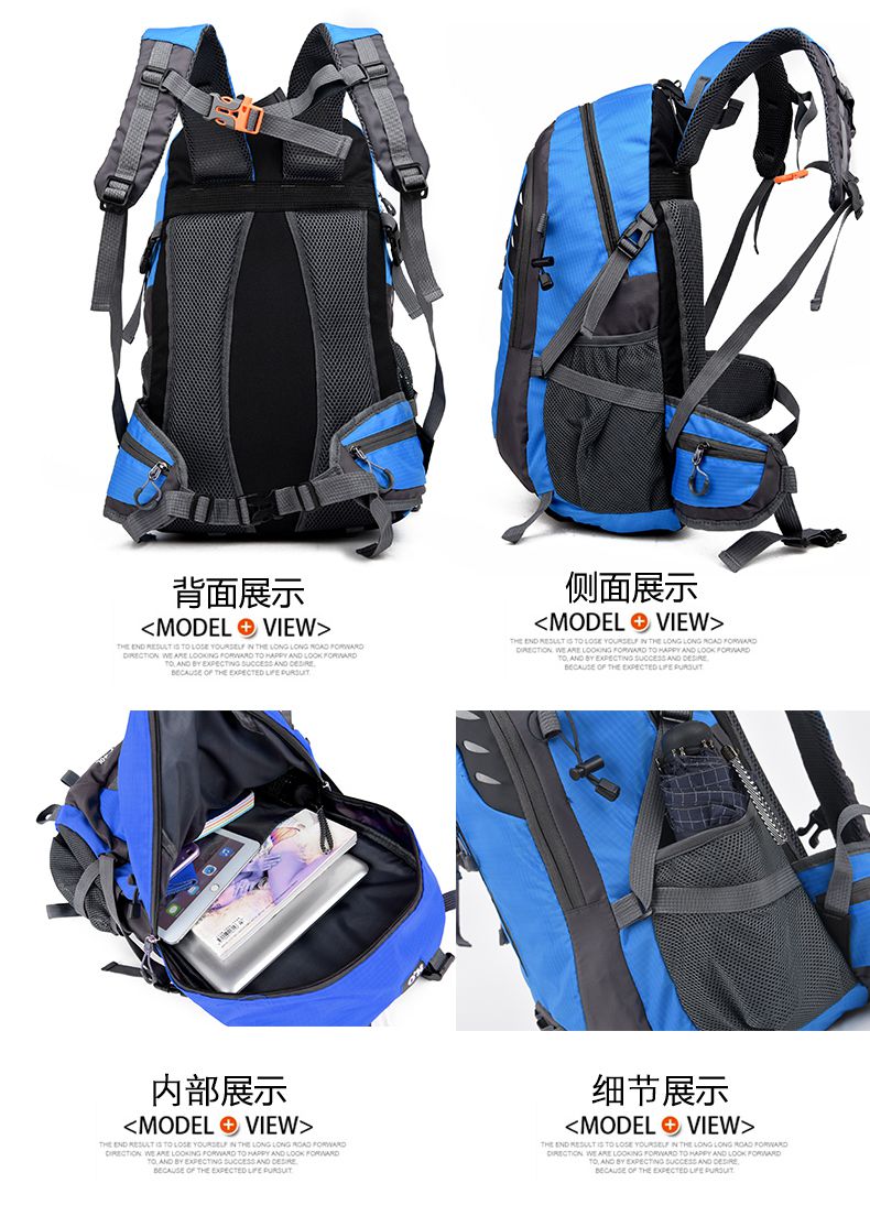 Schoolbags ngoài trời túi du lịch leo núi đi du lịch siêu nhẹ chống thấm đàn ông túi vai phụ nữ và vai Ba lô phong trào túi local brand