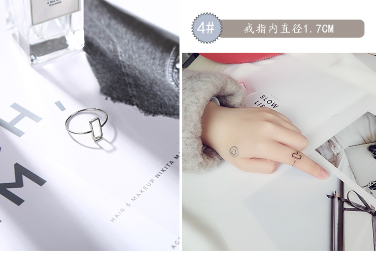 Sinh viên hipster Nhật Bản và Hàn Quốc cặp vợ chồng nhẫn nữ đơn giản đỏ tươi điều chỉnh thời trang khớp ngón tay út ngón tay cái đuôi nhẫn nhẫn vàng 24k