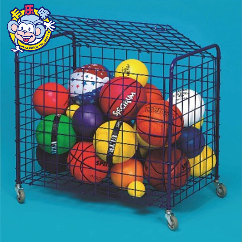 Kalemi storage cart Kindergarten early education multi-function movable ball rack Basketball football folding finishing car