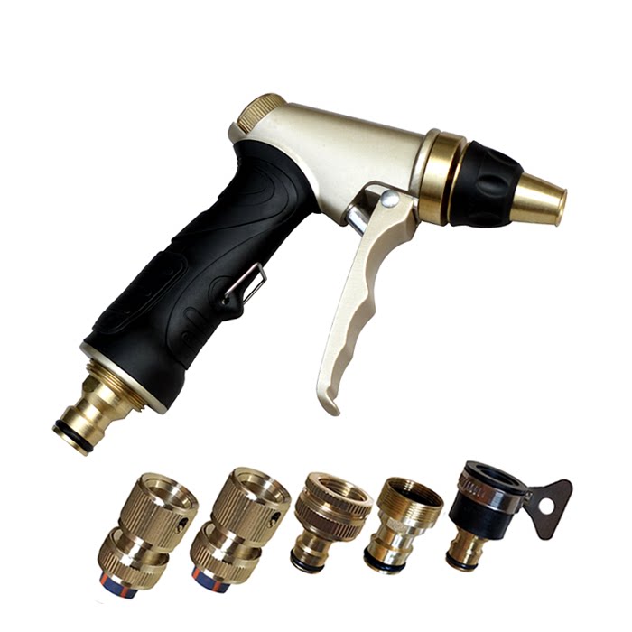 Ketch Seiko Tohogaido FULL METAL FULL COPPER JOINT HOME HIGH PRESSURE CAR WASH WATERING WATER GUNS SUITABLE FOR 4 WATER PIPES