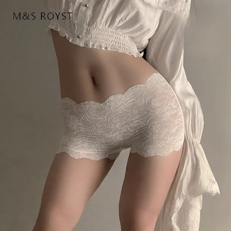 Victoria Lace Seamless Underwear for Women 2026 New Style Pure Cotton Antibacterial Crotch Sexy Pure Desire Women's Boxer Shorts