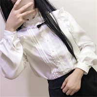 Áo sơ mi mùa thu và mùa đông cho nữ áo dài tay Nhật Bản hoang dã bên trong áo sơ mi cổ điển hàng ngày của Lolita áo sơ mi trắng nữ đẹp