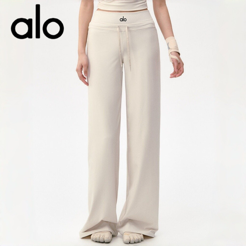 Aio Loose Yoga Pants Women's Pilates Training Clothes Fitness Suit Quick-Drying Running Sports Straight Wide-Leg Pants Aio Loose Yoga Pants Women's Pilates Training Clothes Fitness Suit Quick-Drying Running Sports Straight Wide-Leg Pants