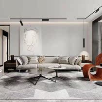 Magnetic track lamp embedded borderless frame extremely narrow dark slide line lamp household lighting loaded with no main lamp