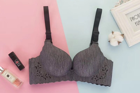 Feng Duo 826 mùa hè nữ siêu mỏng không có dấu vết không có áo ngực vành được tập hợp để nhận được áo ngực chống rủ áo lót học sinh