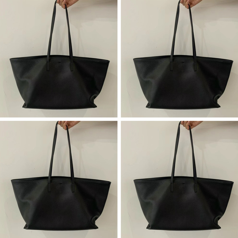 Korean Genuine Bucks Leather Bag Cowhide Lychee Pattern Suede Leather S3656 Single Shoulder Tote Large Bag for Women