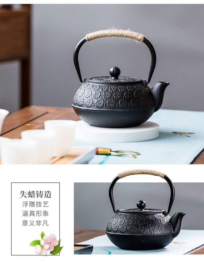 Iron pot of cast Iron teapot kettle boil tea machine manual imitation Japan Iron brother TaoLu suit household pot of electricity