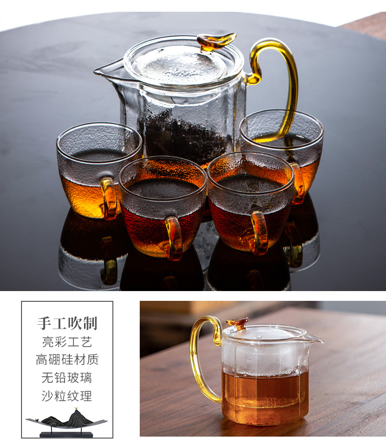 Hammer glass cooking pot home filtration TaoLu boiled tea machine, high - temperature kung fu tea set flower pot
