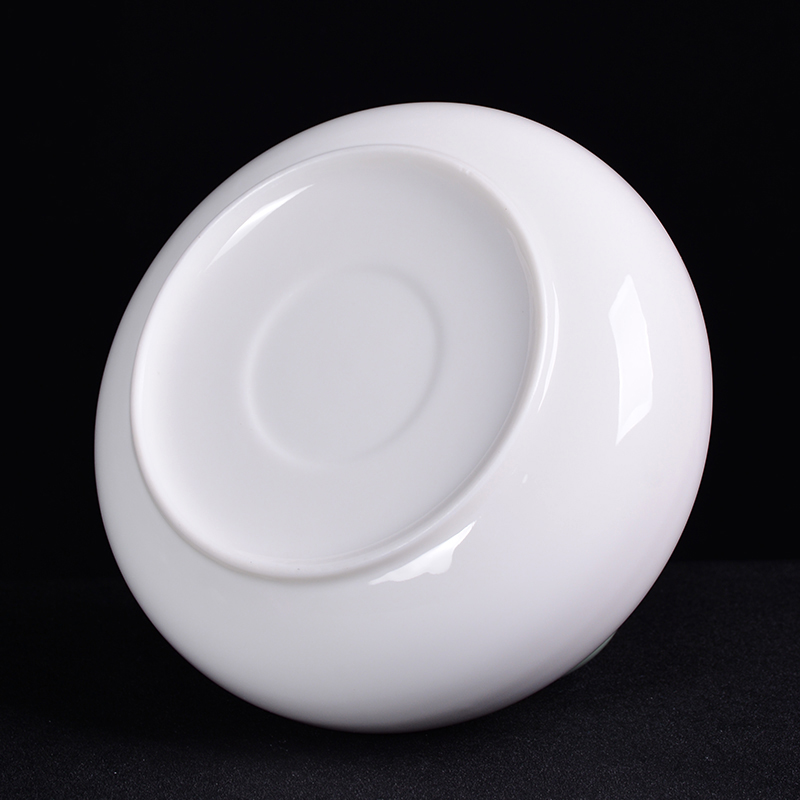 Large dehua white porcelain tea suet jade cup water to wash dishes ceramic kung fu tea tea accessories writing brush washer water jar