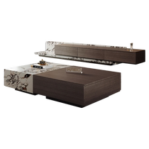 Designer 2024 new Bag Liglirock board tea table TV cabinet Composition containing lockers integrated floor cabinet