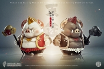 (Spot) Magic house GK DarkSteel Hyun Iron for a selfie and a zodiac a pig just hyena