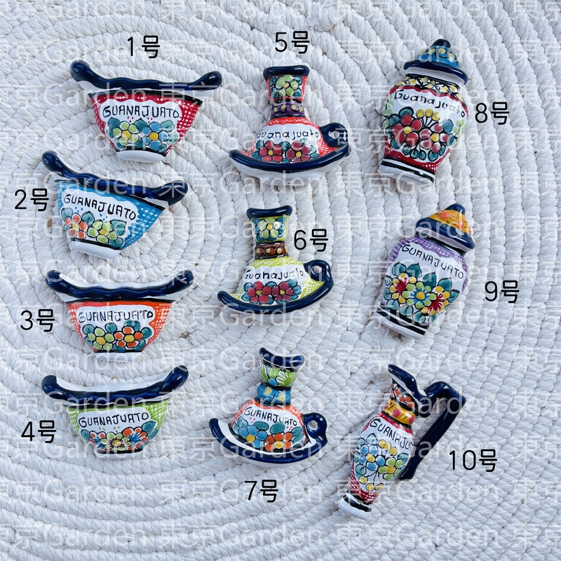 World Travel Souvenir: Mexico Guanajuato Brings Back Handmade Ceramic Painted Kitchenware Refrigerator Magnets World Travel Souvenir: Mexico Guanajuato Brings Back Handmade Ceramic Painted Kitchenware Refrigerator Magnets